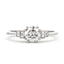Art Deco Round Brilliant Cut Diamond 0.93ct I SI1 WGI Platinum Engagement Ring