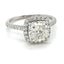 The solitare ring with Cushion cud Diamond 2.31 ct