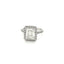 Solitaire diamond ring with Emerald cut diamond 3.04 ct