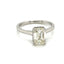 Emerald cut diamond solitaire ring 2.03 ct