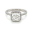 Solitaire diamond ring with Cushion cut diamond 2.10 ct