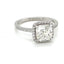 Solitaire diamond ring with Cushion cut diamond 2.10 ct