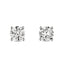 A pair of diamond Stud Earrings 0.55ct F SI2 WGI 18K white gold