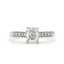 Cushion Cut Solitaire Diamond Ring 1ct G SI2 WGI 18K White Gold