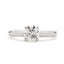 Round Brilliant Cut Solitaire Diamond Ring 1.09ct I SI1 WGI 18K White Gold