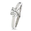 Round Brilliant Cut Solitaire Diamond Ring 1.09ct I SI1 WGI 18K White Gold