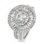 Round Brilliant Cut Solitaire Diamond Ring 0.91ct H SI1 WGI 18K White Gold