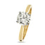 Round Brilliant Cut Solitaire Diamond Ring 1.2ct K SI1 WGI 18K Yellow And White Gold