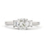 Radiant Cut Solitaire Diamond Ring 1ct G SI2 GIA 18K White Gold