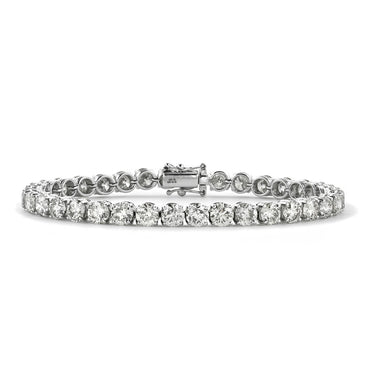 Diamond tennis bracelet 18.72ct G-H VS-SI WGI 18K white gold