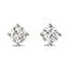 A pair of diamond Stud Earrings  1.01ct  G SI2 WGI 18K white gold