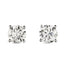 A pair of diamond Stud Earrings 1.41ct H SI1 WGI 18K white gold