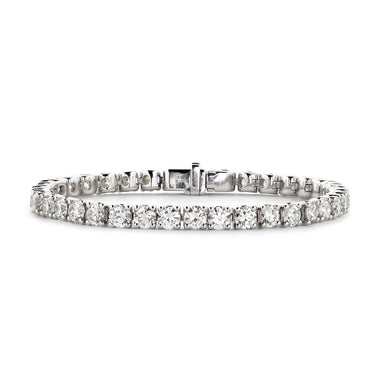 Diamond tennis bracelet 12.3ct H-I VVS-VS WGI 18K white gold