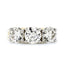 Round Brilliant Cut 3-stone Diamond Ring 2.92ct H-I VS-SI WGI 18K Yellow And White Gold