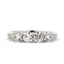 Round Brilliant Cut 4-stone Diamond Ring 0.97ct I-J VS2 WGI 18K White Gold