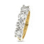 Round Brilliant Cut 4-stone Diamond Ring 2.08ct F-G SI2 WGI 18K Yellow And White Gold