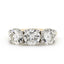 Round Brilliant Cut 3-stone Diamond Ring 3.11ct I-J VS2 WGI 18K Yellow And White Gold