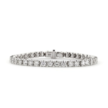 Diamond tennis bracelet 11.76ct H-I VS1-VS2 WGI 18K white gold