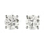 A pair of diamond Stud Earrings 1.44ct H-I SI1 WGI 18K white gold