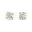 A pair of diamond Stud Earrings 0.61ct F-G VS-SI WGI 18K white gold