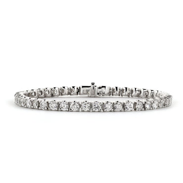 Diamond tennis bracelet 8.32ct G-H SI1-SI2 WGI 18K white gold