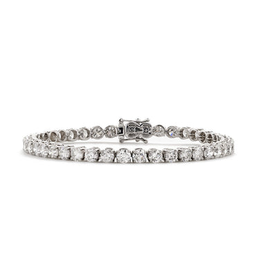 Diamond tennis bracelet 10.5ct F-G VS-SI WGI 18K white gold