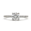 Round Brilliant Cut Solitaire Diamond Ring 1.07ct H I2 WGI 18K White Gold