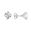 A pair of diamond Stud Earrings  6.02ct  H SI1 WGI 18K white gold