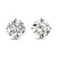 A pair of diamond Stud Earrings  6.02ct  H SI1 WGI 18K white gold