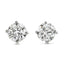 A pair of diamond Stud Earrings 2.41ct G I1 WGI 18K white gold