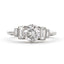 Art Deco Round Brilliant Cut Diamond 1.02ct H I1 Platinum Engagement Ring