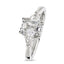 Emerald Cut Solitaire Diamond Ring 1.51ct G SI2 IGI 18K White Gold