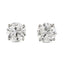 A pair of diamond Stud Earrings 2.41ct F SI2 IGI 18K white gold