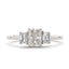 Radiant Cut Solitaire Diamond Ring 1.02ct G SI1 GIA 18K White Gold