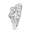 Cushion Cut Solitaire Diamond Ring 2.08ct E VS1 GIA Platinum