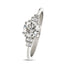 Art Deco Round Brilliant Cut Diamond 0.93ct I SI1 WGI Platinum Engagement Ring