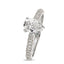 Pear-shape Solitaire Diamond Ring 0.92ct F SI1 WGI 18K White Gold