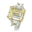 Emerald Cut Solitaire Diamond Ring 8.01ct Y-Z VS1 GIA 18K Yellow And White Gold