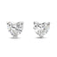 A pair of heart-shape diamond Stud Earrings 2.10ct H SI2 GIA/IGI 18K white gold