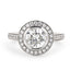 Round Brilliant Cut Solitaire Diamond Ring 1.51ct F I1 WGI 18K White Gold