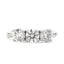 Round Brilliant Cut 3-stone Diamond Ring 1.62ct G-H SI1-SI2 WGI 18K White Gold