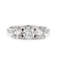 Round Brilliant Cut 3-stone Diamond Ring 1.97ct E SI2 WGI 18K White Gold