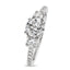 Round Brilliant Cut Solitaire Diamond Ring 1ct F SI3 WGI 18K White Gold