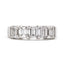 Emerald Cut 5 Stone Eternity Ring 2.38ct E/F VVS/VS WGI Platinum