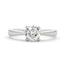 Round Brilliant Cut Solitaire Diamond Ring 1.02ct F I2 WGI 18K White Gold