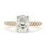 Oval Cut Solitaire Diamond Ring 2.02ct I SI1 WGI 18K Yellow And White Gold