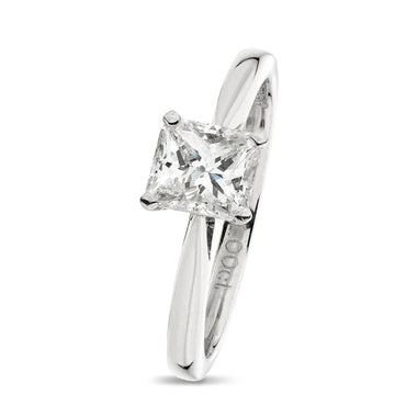 Radiant Cut Diamond 1.00ct H VS1 GIA Platinum Engagement Ring