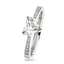 Heart-shape Solitaire Diamond Ring 0.91ct G SI1 GIA 18K White Gold