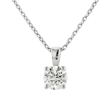 Diamond Pendant 0.71ct I SI1 set in 18k white gold