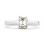 Emerald Cut Solitaire Diamond Ring 1.00ct K VS1 18K white gold